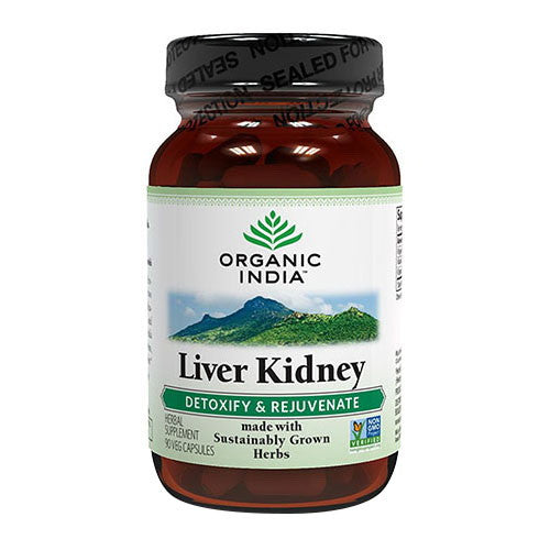 Organic India Liver Kidney Vegetarian Capsules, 90 Ea